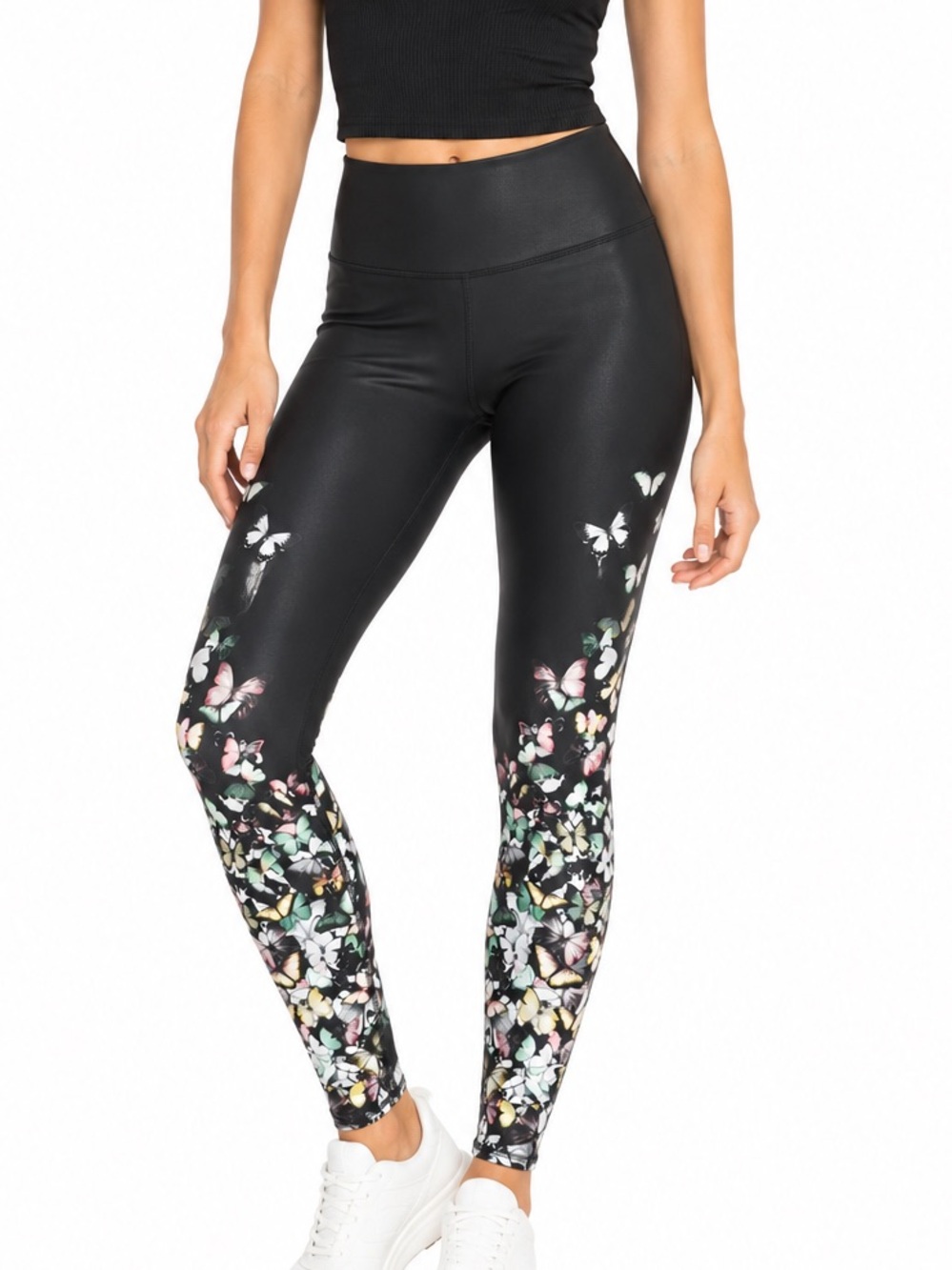 Alo Yoga Butterfly Print High Waist Leggings Black Size XS